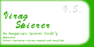 virag spierer business card